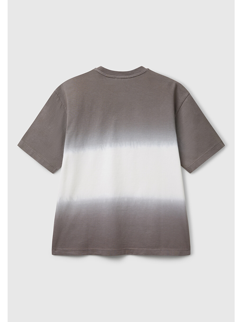 Erkek Çocuk Antrasit Batik Bisiklet Yaka T-shirt-1