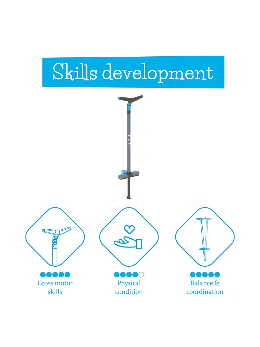 Poogi - Pogo Stick - Mavi (Çocuk)-9