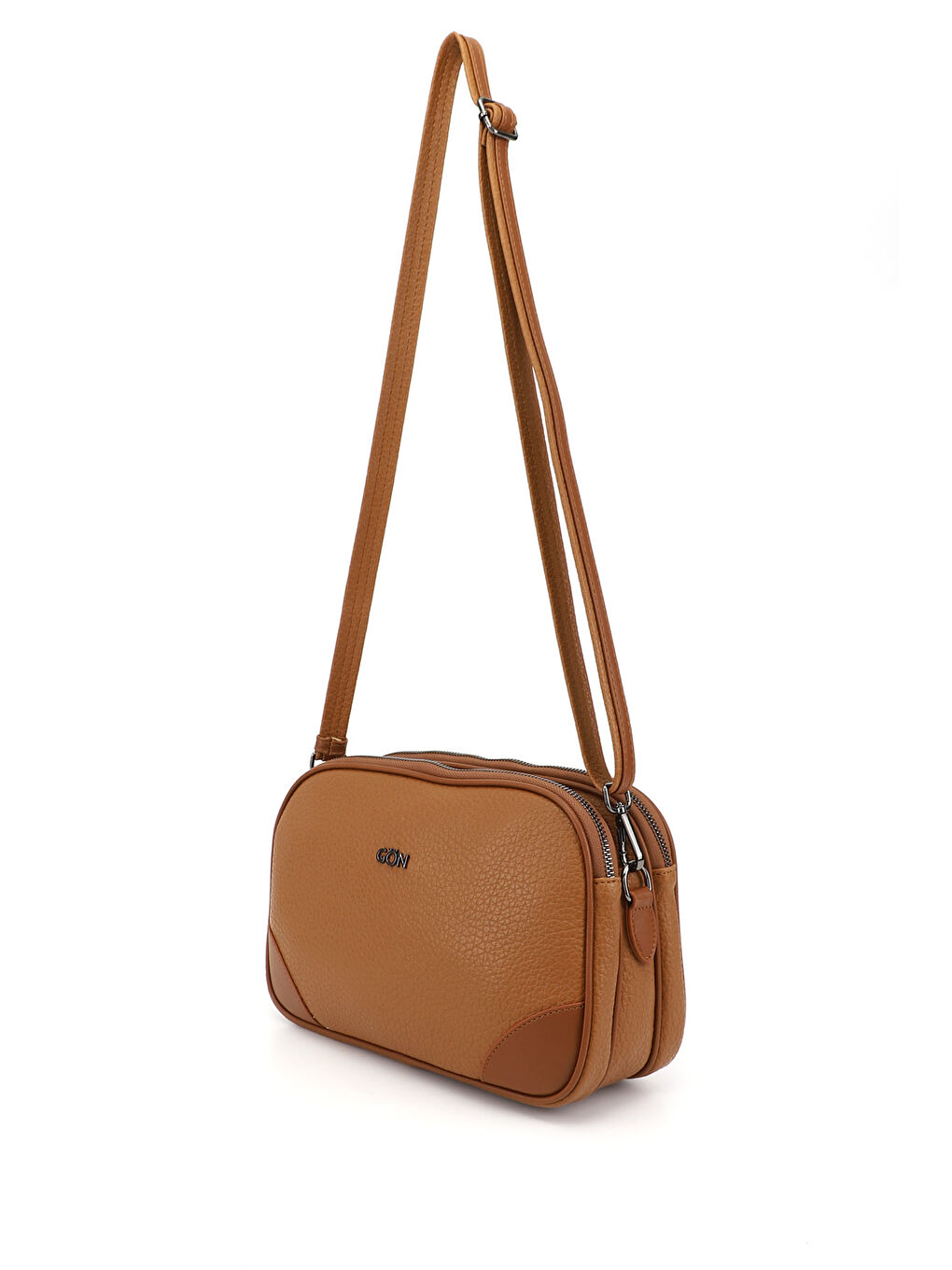 Kahverengi Kadın TABA KAHVE MEL. Uzun Askılı Omuz Çantası-2