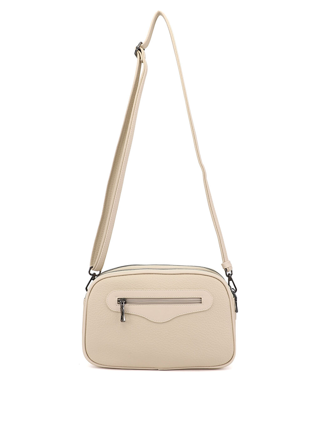 Bej Kadın YENİ BEJ Uzun Askılı Omuz Çantası-3