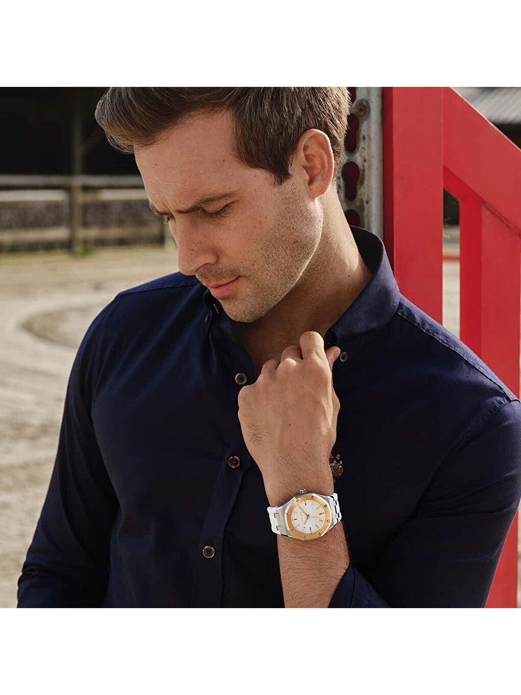 Beyaz USPA1106-04 Erkek Kol Saati-3