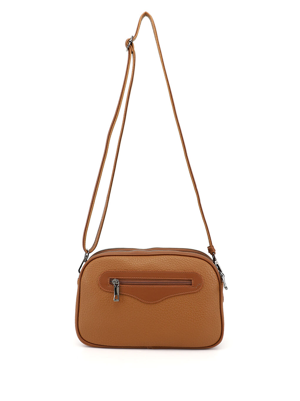 Kahverengi Kadın TABA KAHVE MEL. Uzun Askılı Omuz Çantası-3