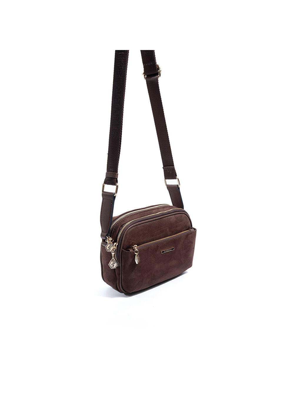 Kahverengi Kadın SP1162-M12 SILVER POLO Çapraz Çanta Kahve-Kahve-1