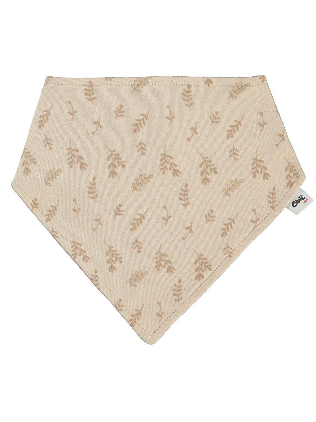 Baby Kabartmalı Yaprak Empirme Mama Önlüğü - Fil Dişi Standart-2