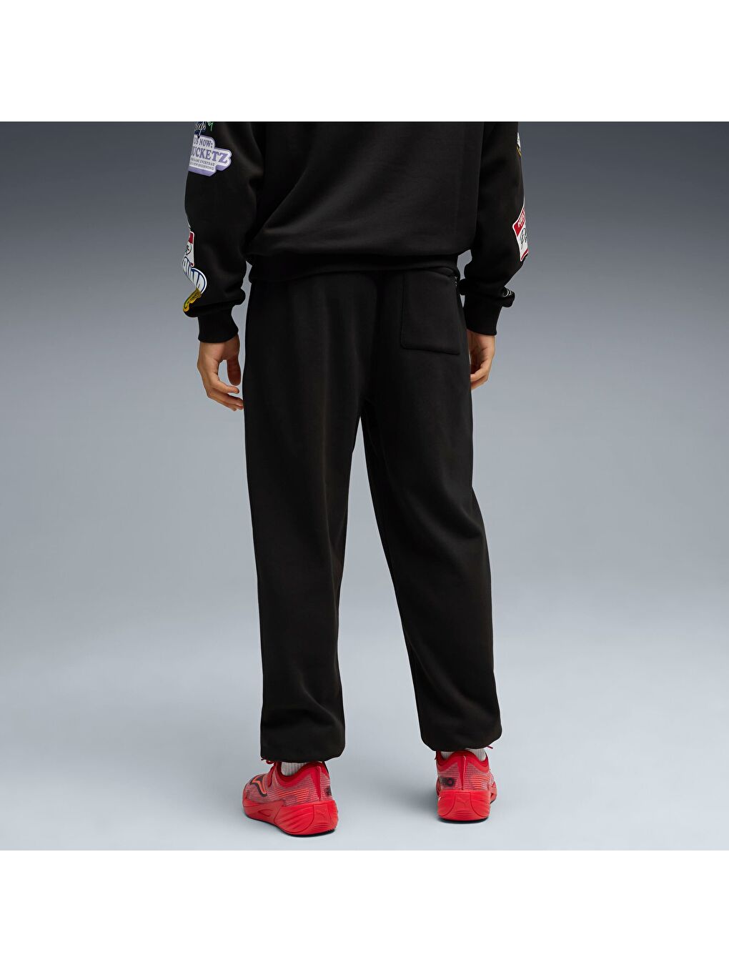 Siyah HooperHOTLINE Erkek Eşofman Altı-2