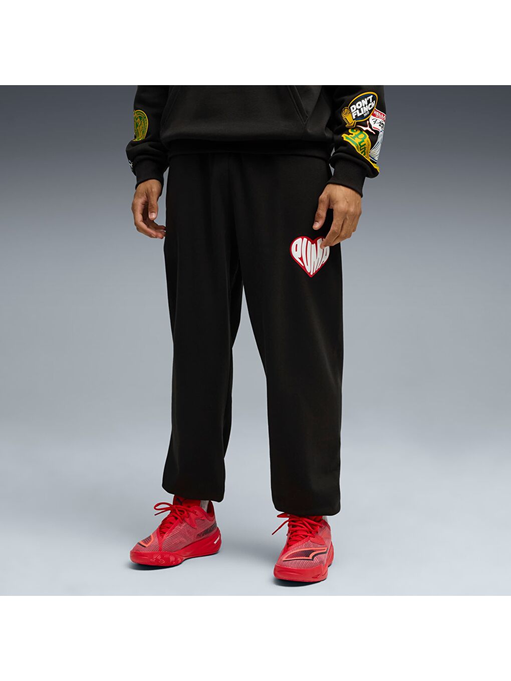 Siyah HooperHOTLINE Erkek Eşofman Altı-4