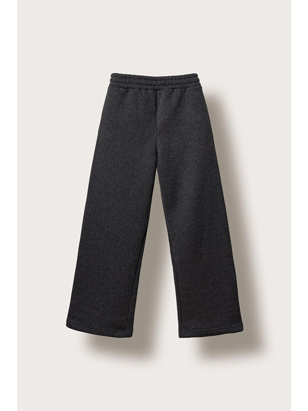 Antrasit 3 İp Çiçek Nakışlı Kız Çocuk Eşofman Altı-5