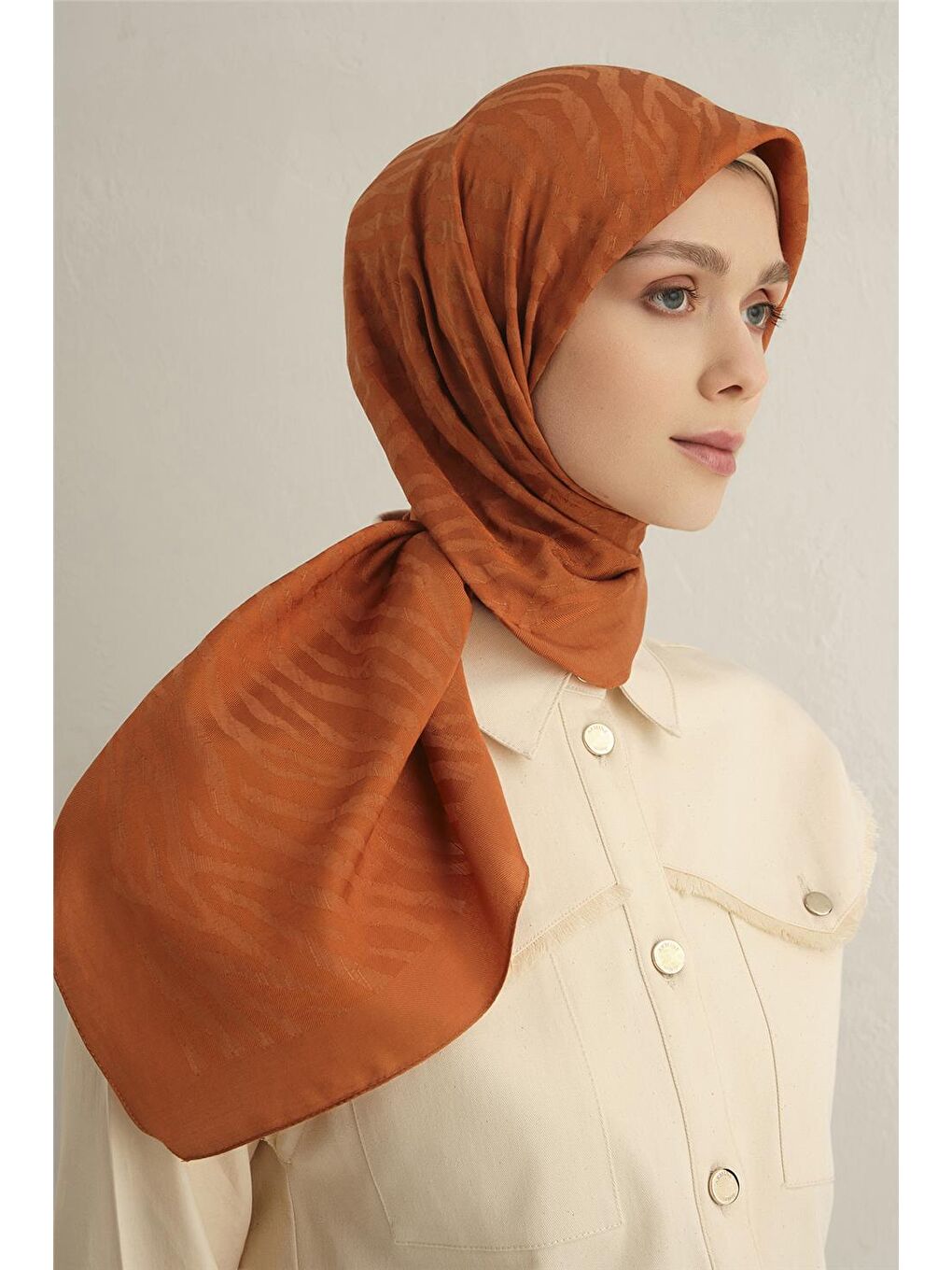 Turuncu Pamora Eşarp 1 43-3