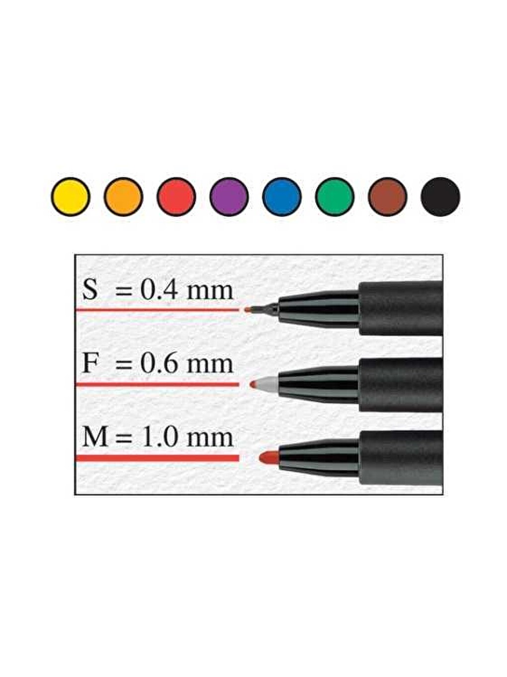 Asetat Kalemi 1.0mm M Faber Castel Asetat Cd Kalemi-1