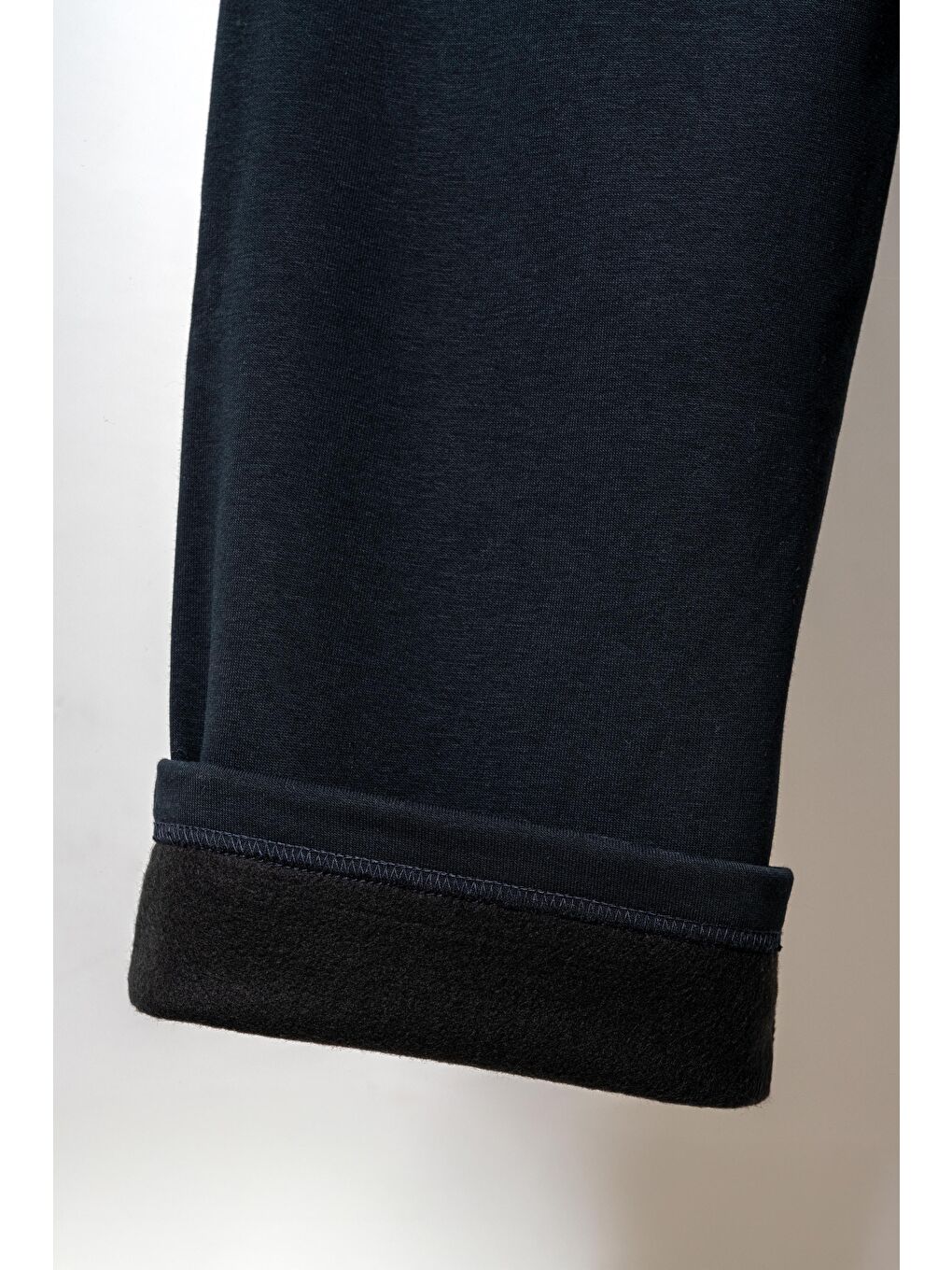 Lacivert 3 İp Çiçek Nakışlı Kız Çocuk Eşofman Altı-3