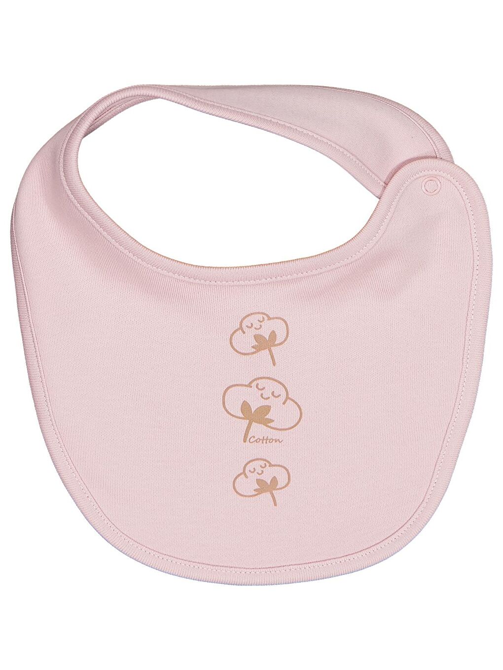 Baby Organik Pamuklu 2 Li Mama Önlüğü - Pembe Standart-2