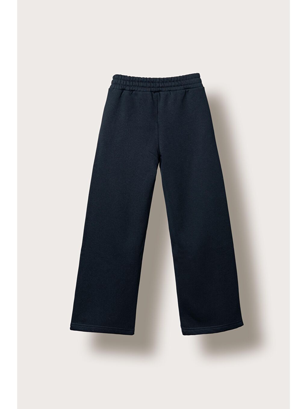 Lacivert 3 İp Çiçek Nakışlı Kız Çocuk Eşofman Altı-5