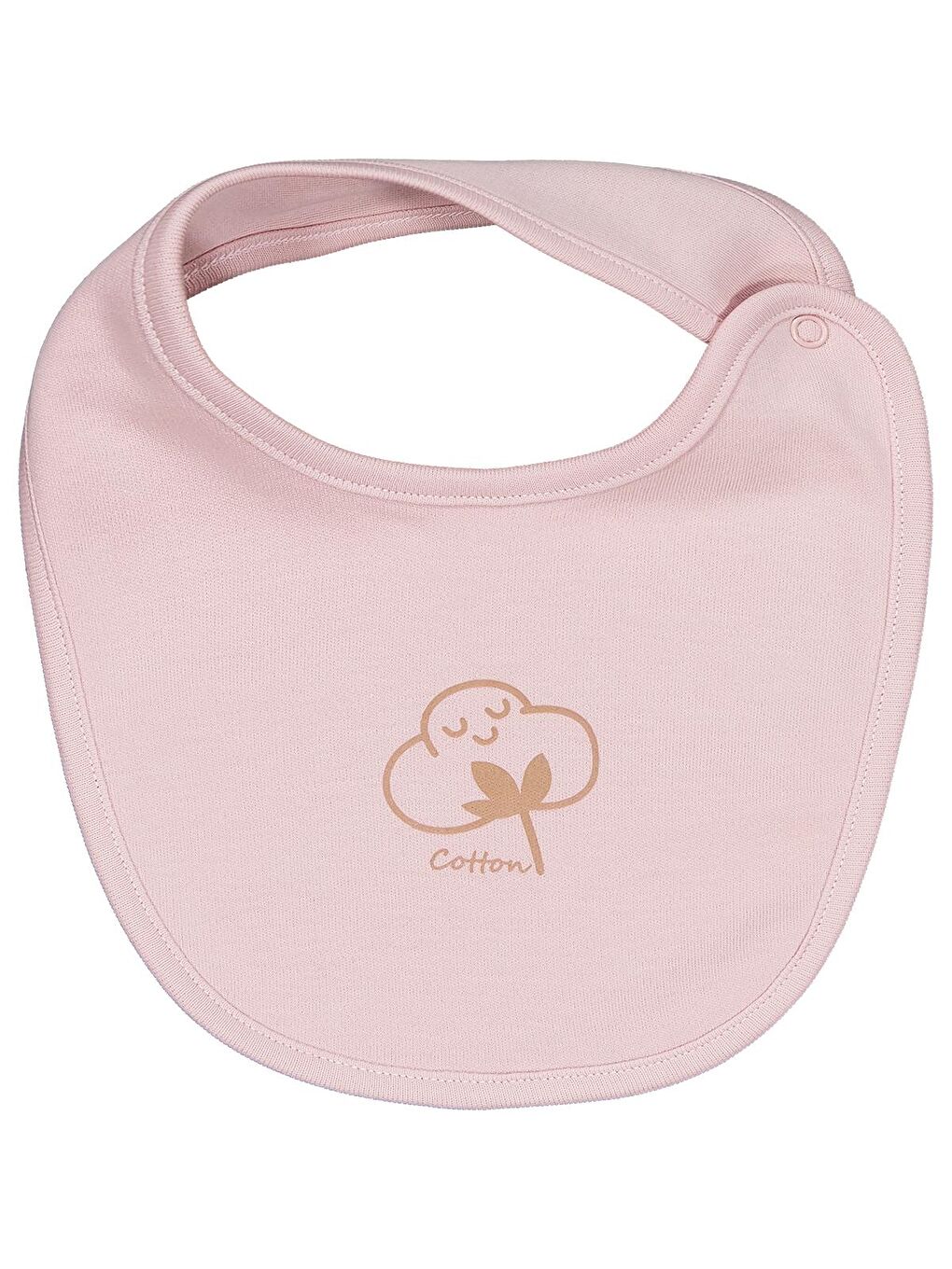 Baby Organik Pamuklu 2 Li Mama Önlüğü - Pembe Standart-3