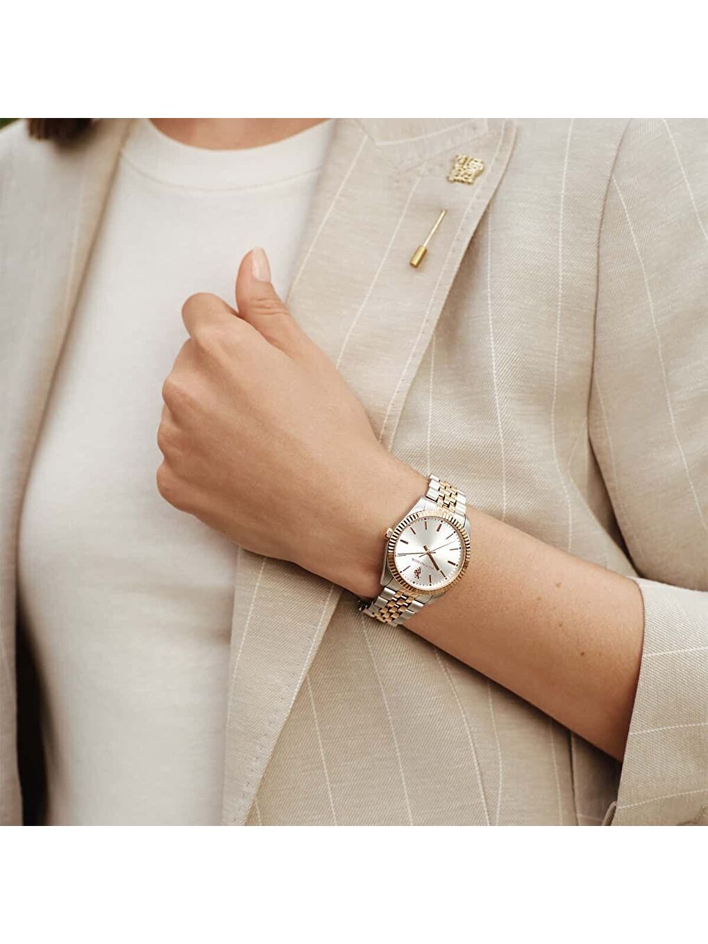 Gri USPA2103-03 Kadın Kol Saati-3