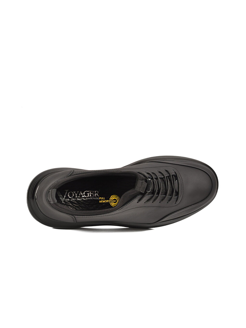 Siyah Mat Nubuk Memory Foam Erkek Casual Ayakkabı Sneaker 6630-1 M-2