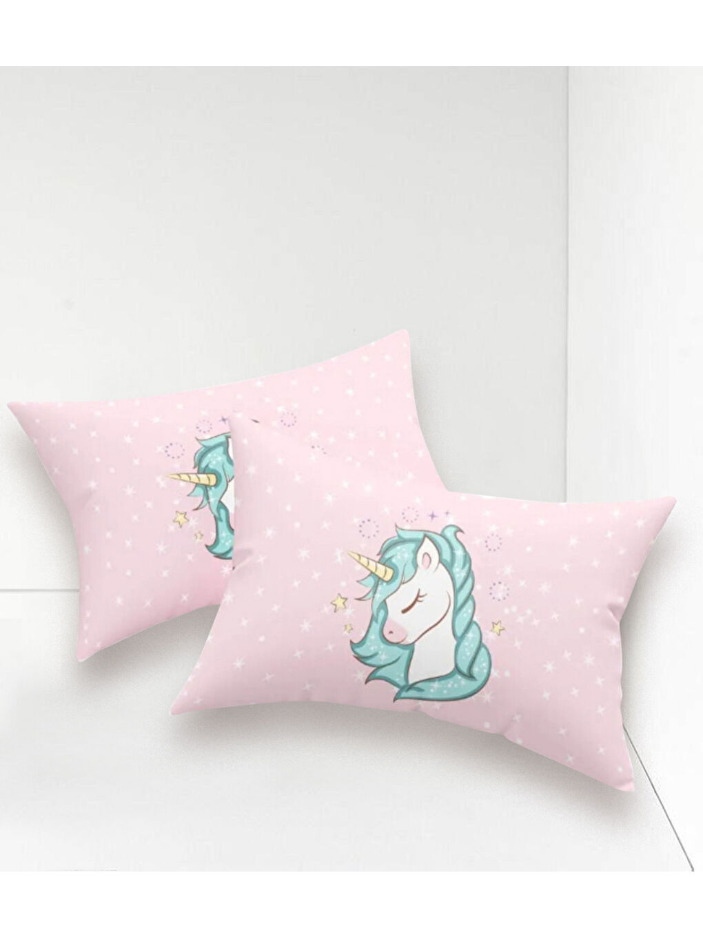 Pembe 2'li Yastık Kılıfı  50x70 cm