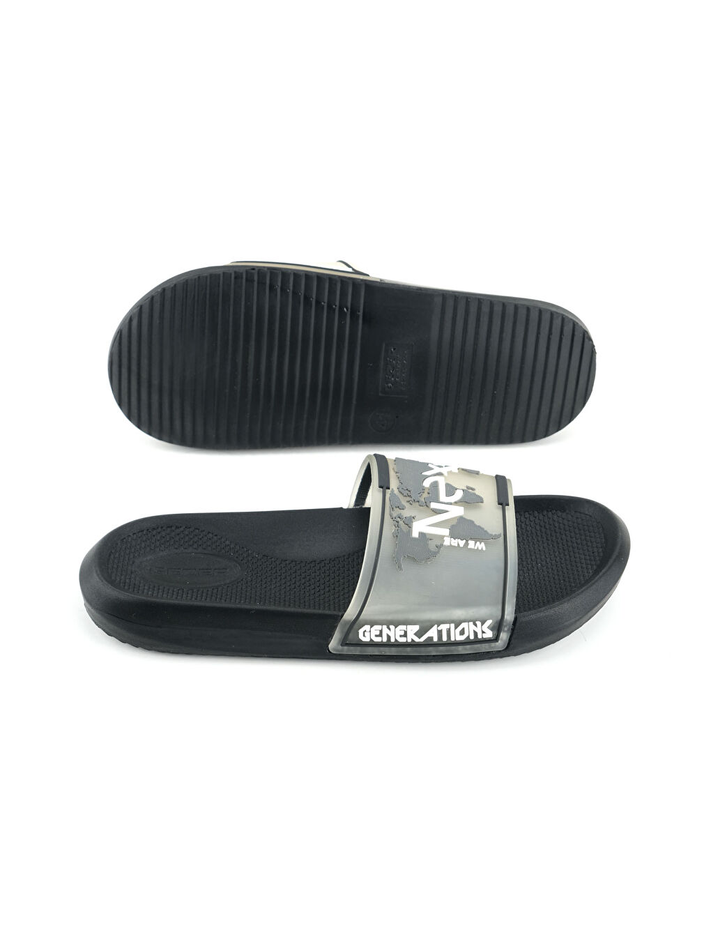 Siyah Erkek Yazlık PU Islak Zemine Uygun Ev Banyo Bahçe Havuz Terlik-4