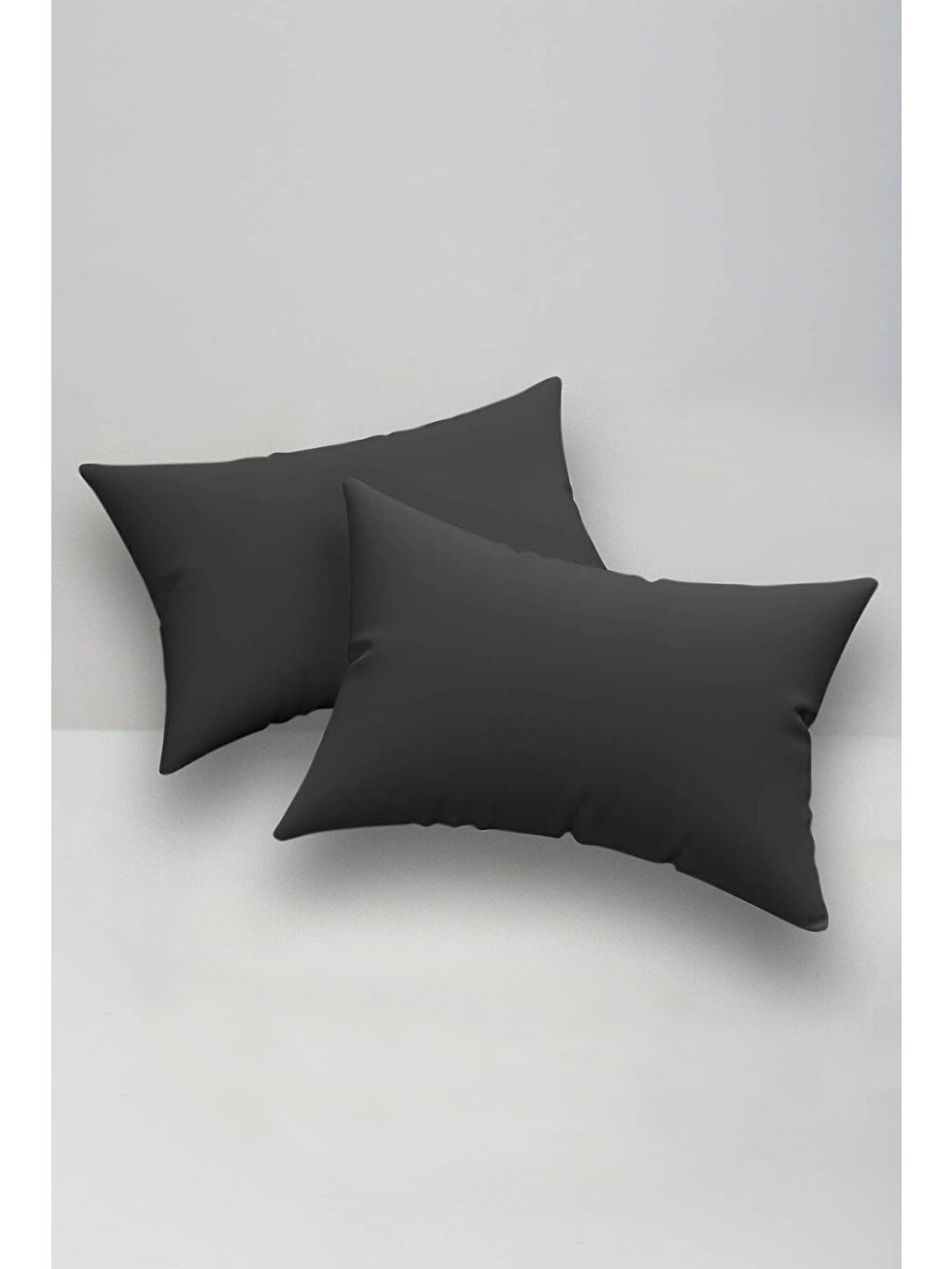 2li Yastık Kılıfı Solid Siyah
