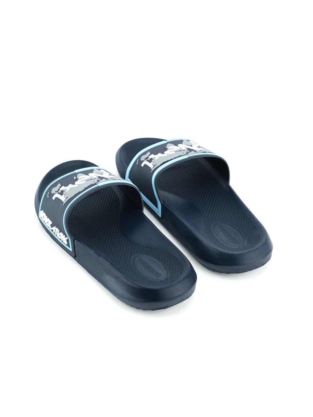 Lacivert Erkek Yazlık PU Islak Zemine Uygun Ev Banyo Bahçe Havuz Terlik-3