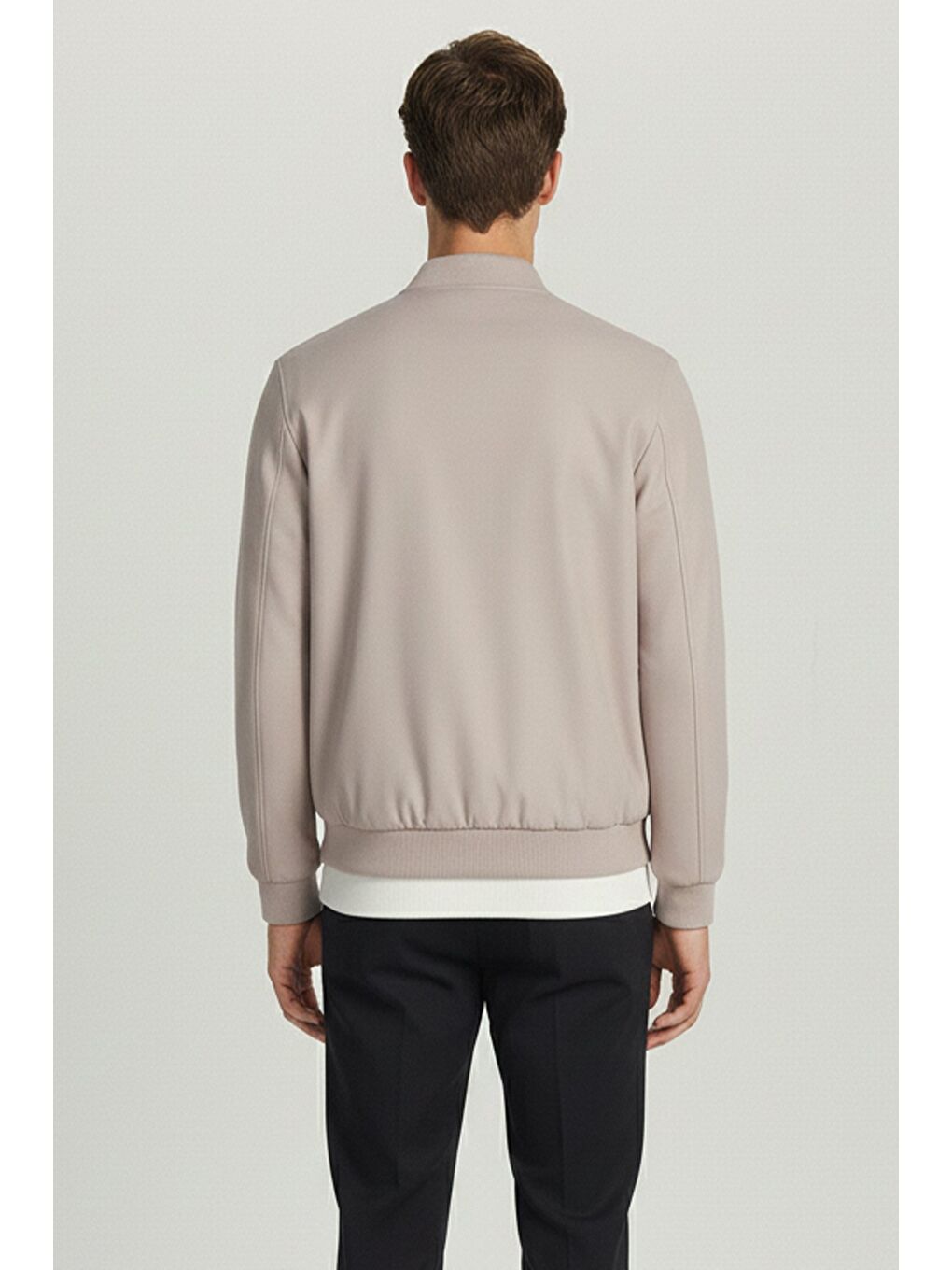 Giotelli Bej Regular Fit Hakim Yaka Nakış Detaylı Bomber Mont-3