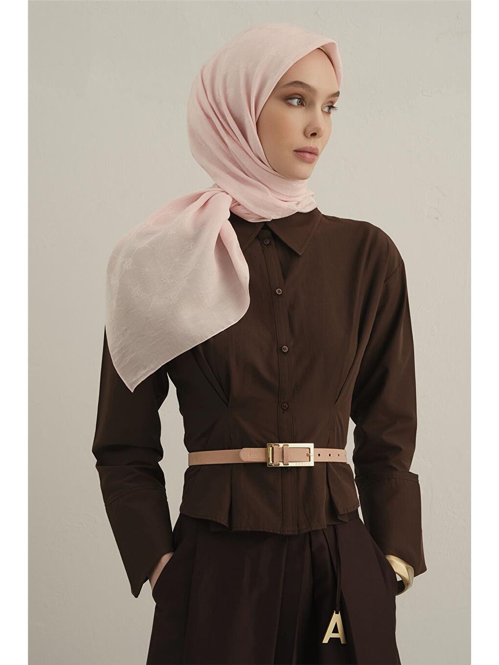 Pembe Lyocell Eşarp 4- 39