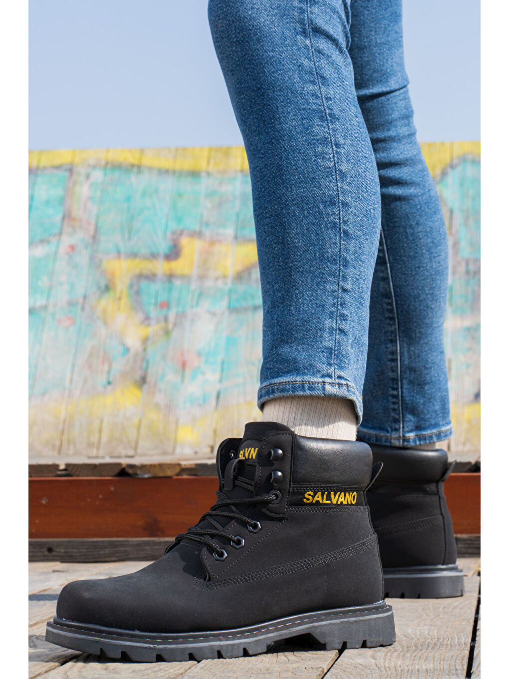 Siyah HANSEL 3PR SIYAH MELANJ Erkek Worker Bot-1