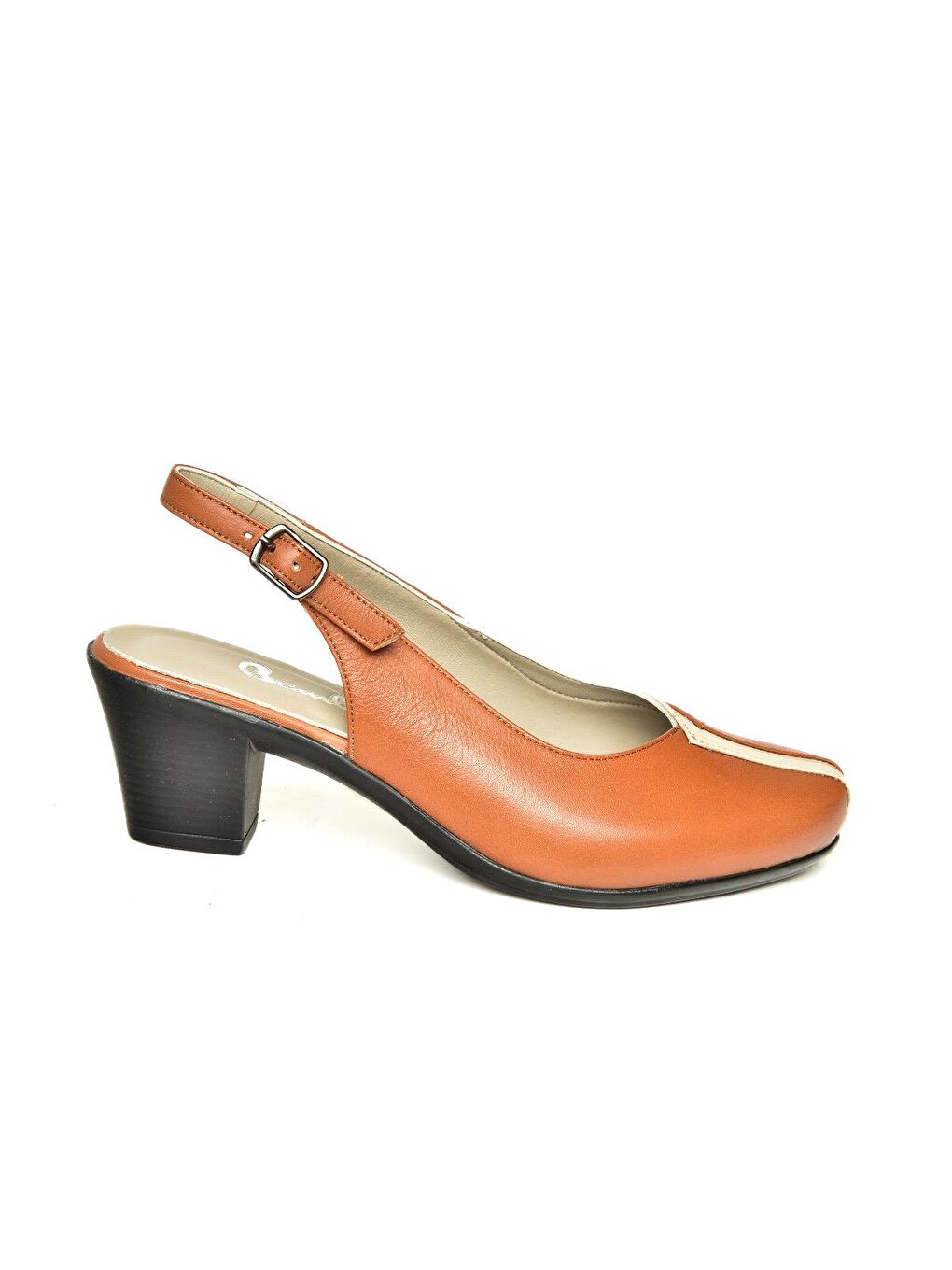 Kahverengi U9080014 Taba Kadın Topuklu Ayakkabı-1