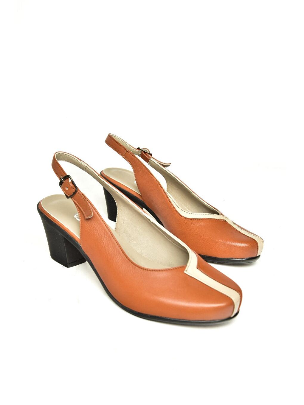 Kahverengi U9080014 Taba Kadın Topuklu Ayakkabı-2