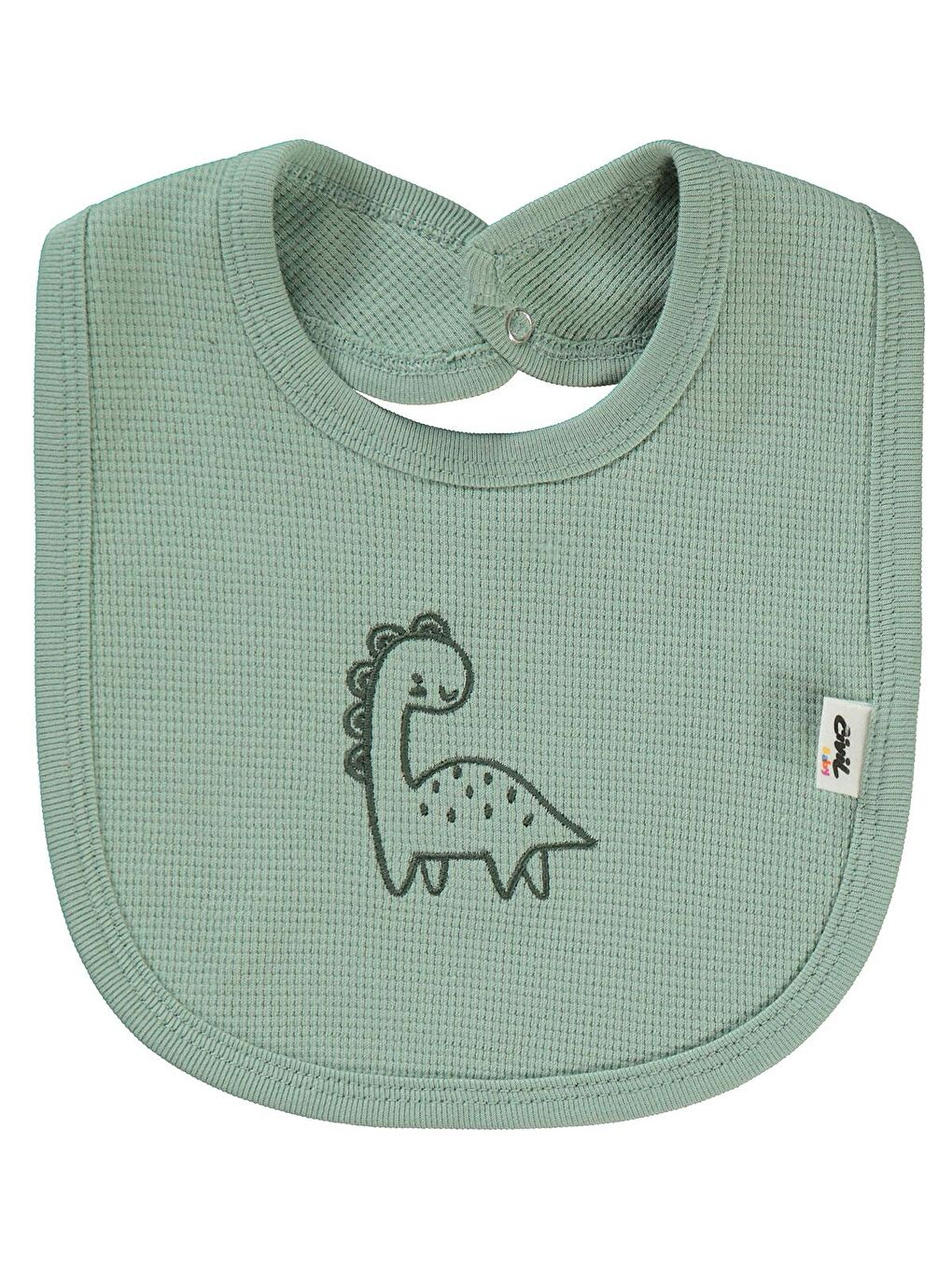 Baby Dinozor Empirme Mama Önlüğü - Haki Standart-1