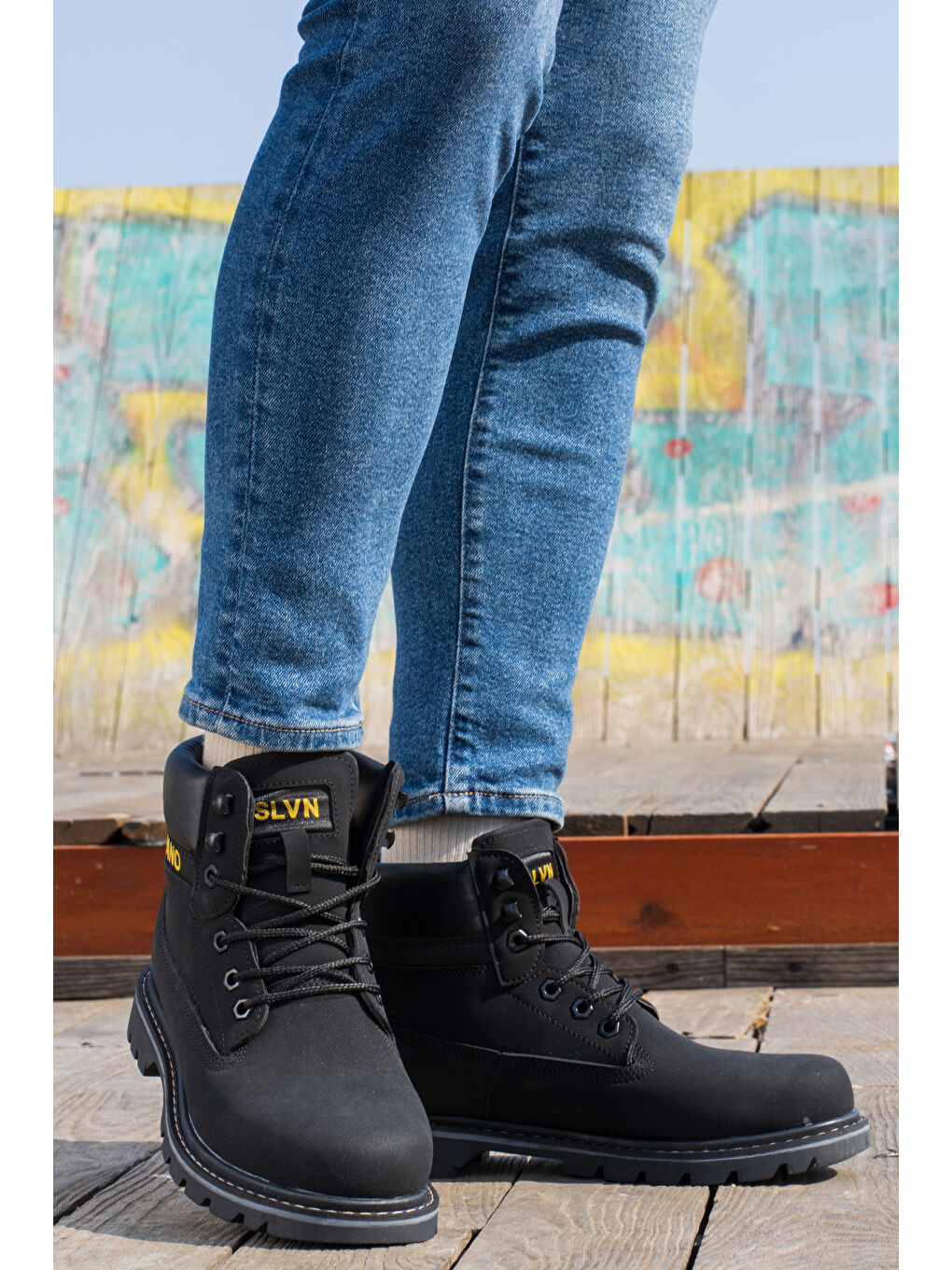 Siyah HANSEL 3PR SIYAH MELANJ Erkek Worker Bot-7