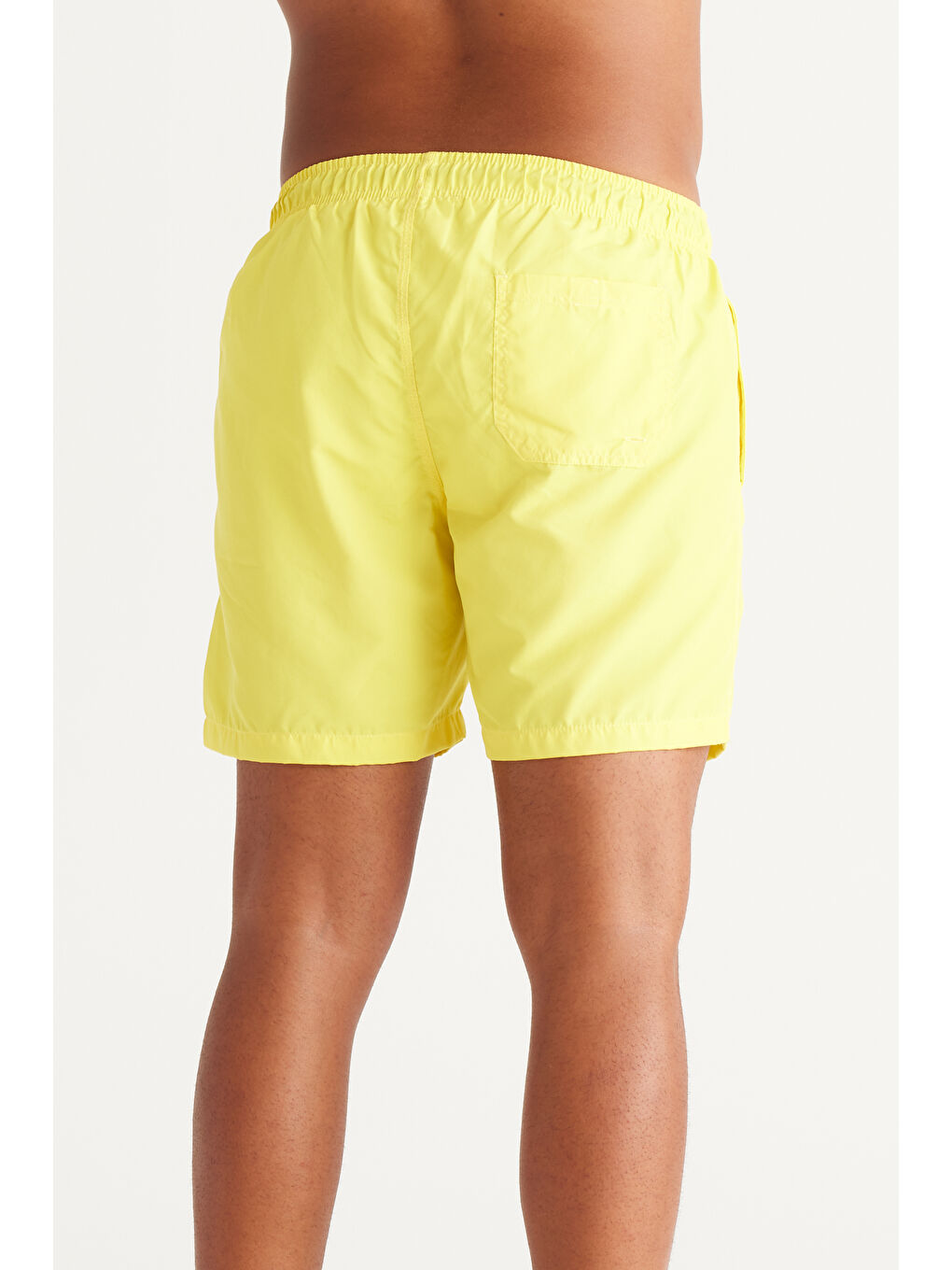 Erkek Sarı Normal Kesim Cepli Hızlı Kuruyan Deniz Şortu-4