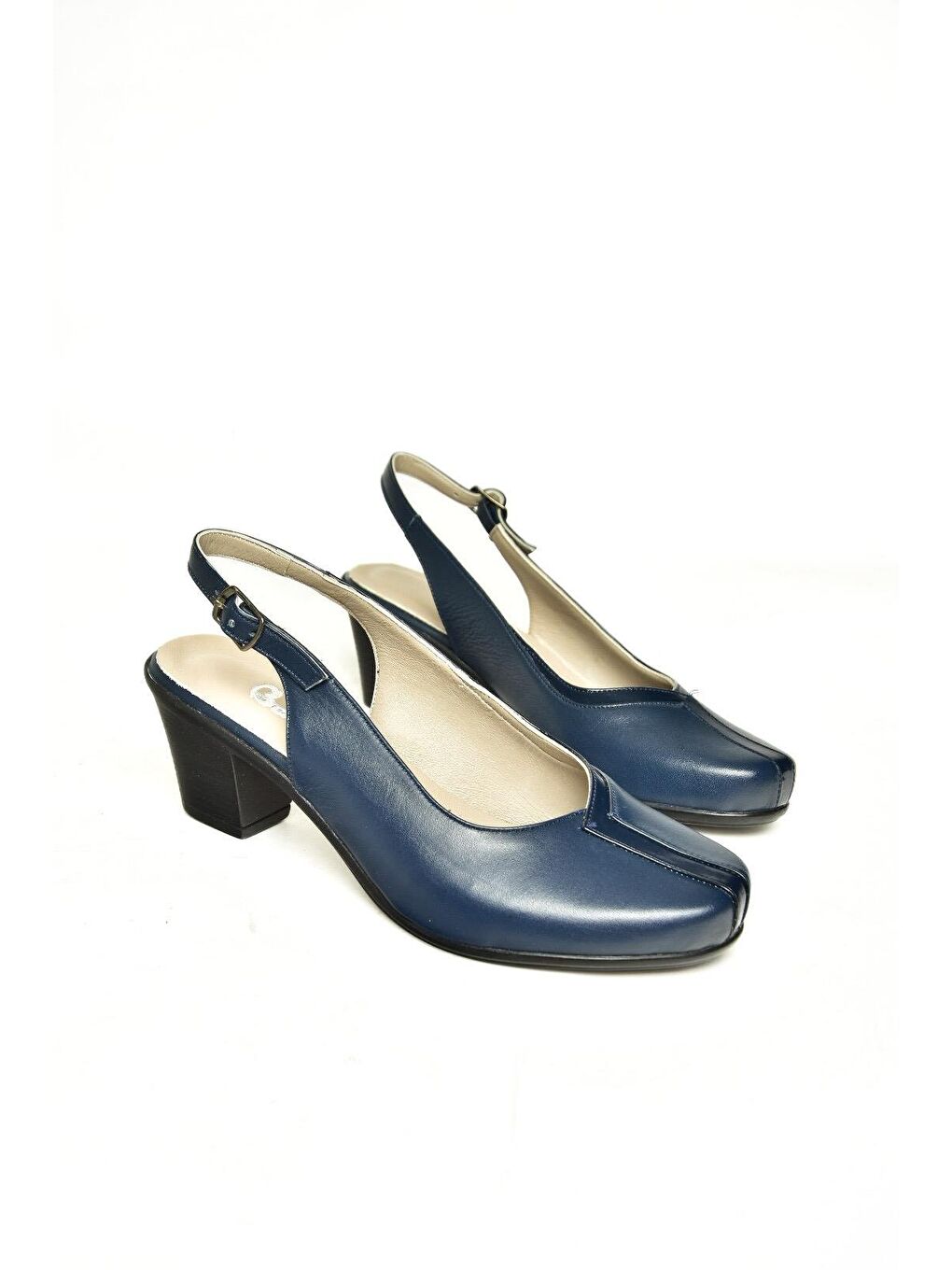 U9080014 Lacivert Kadın Topuklu Ayakkabı-1