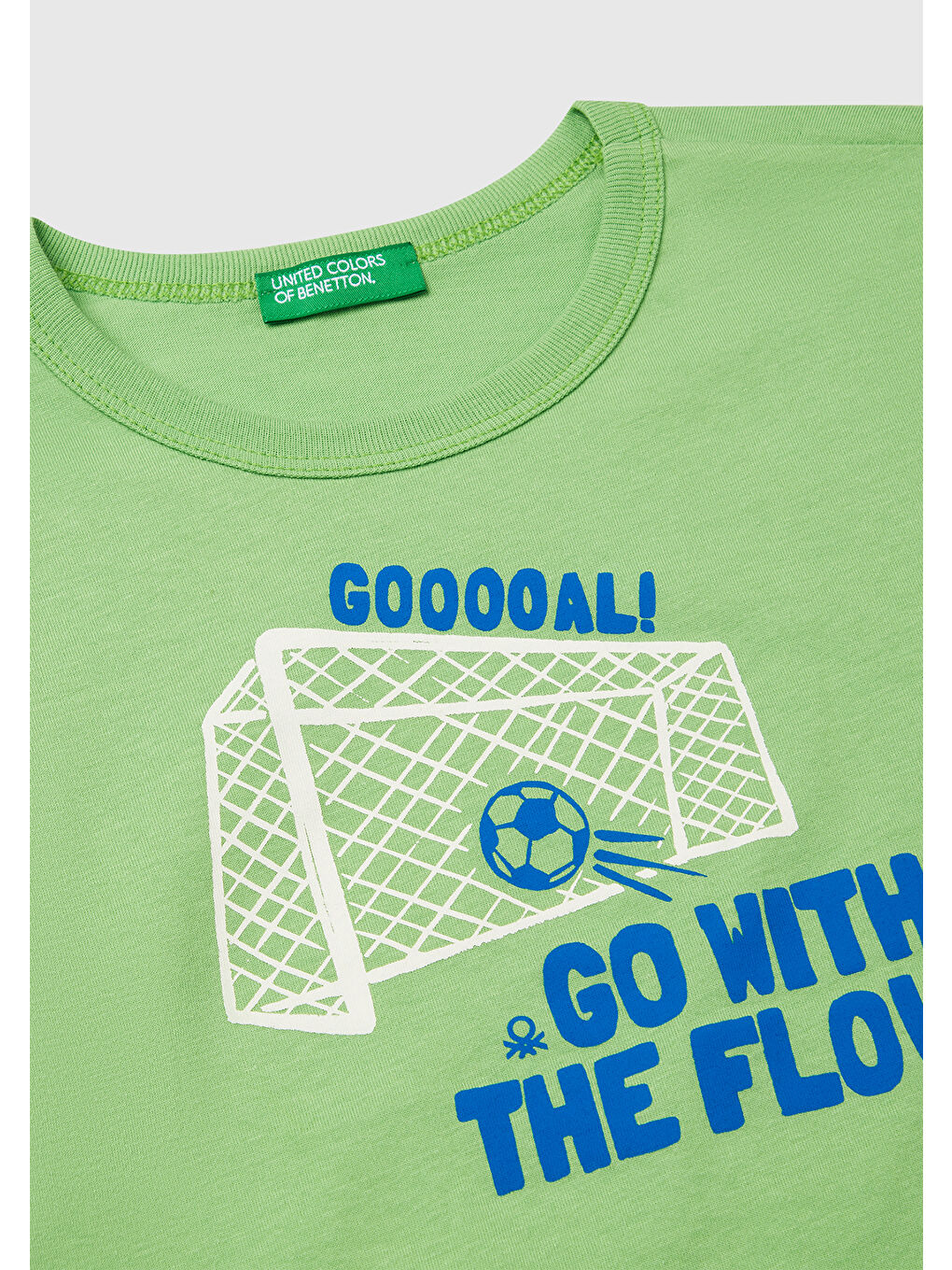 Erkek Çocuk Fıstık Yeşili Grafik Baskılı Kısa Kollu T-Shirt-2