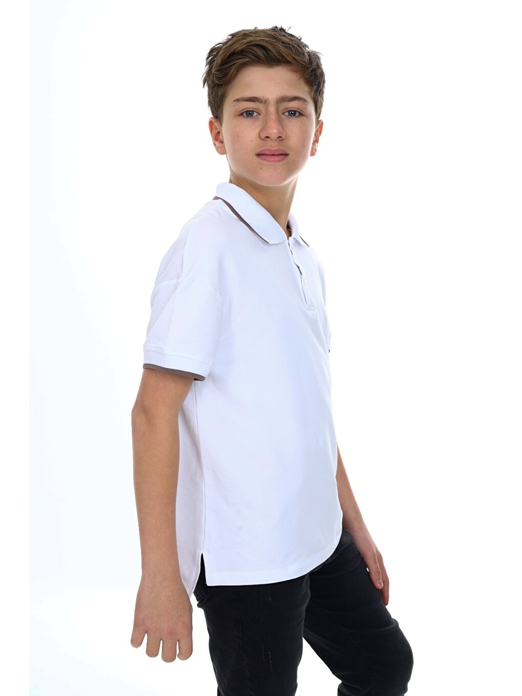 Beyaz Erkek Çocuk Baskılı Tişört-3