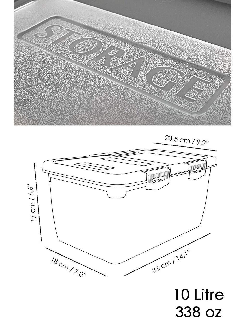 1 Adet Patates Soğan Kutusu Kayar Kapaklı Sebzelik Patates Soğanlık Saklama Kabı Beyaz 10 Lt-5