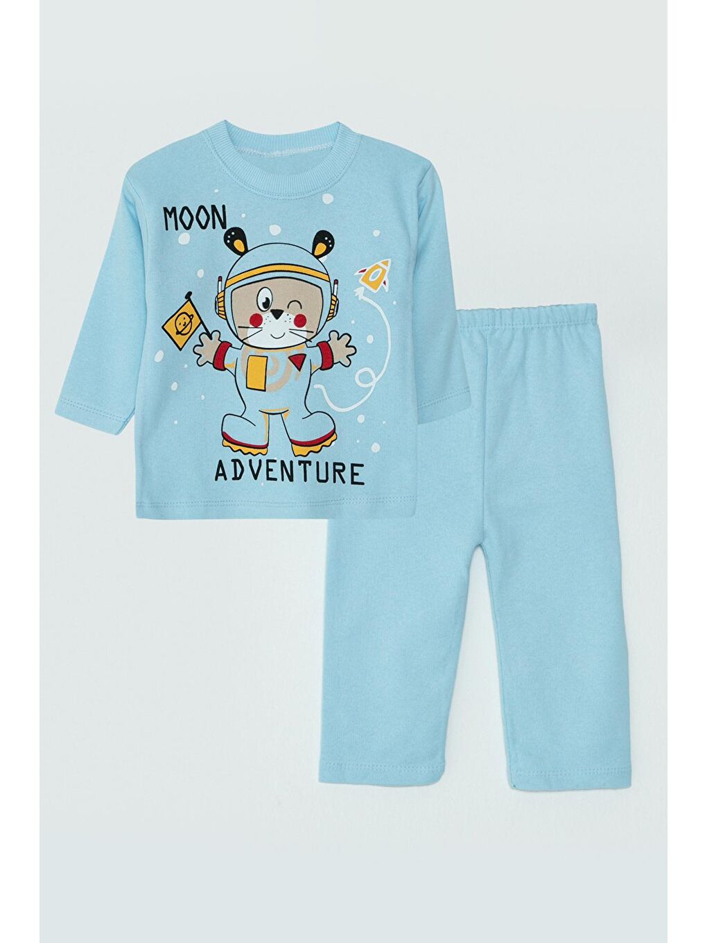 Mavi 2'li Bebek Pijama Takımı-1