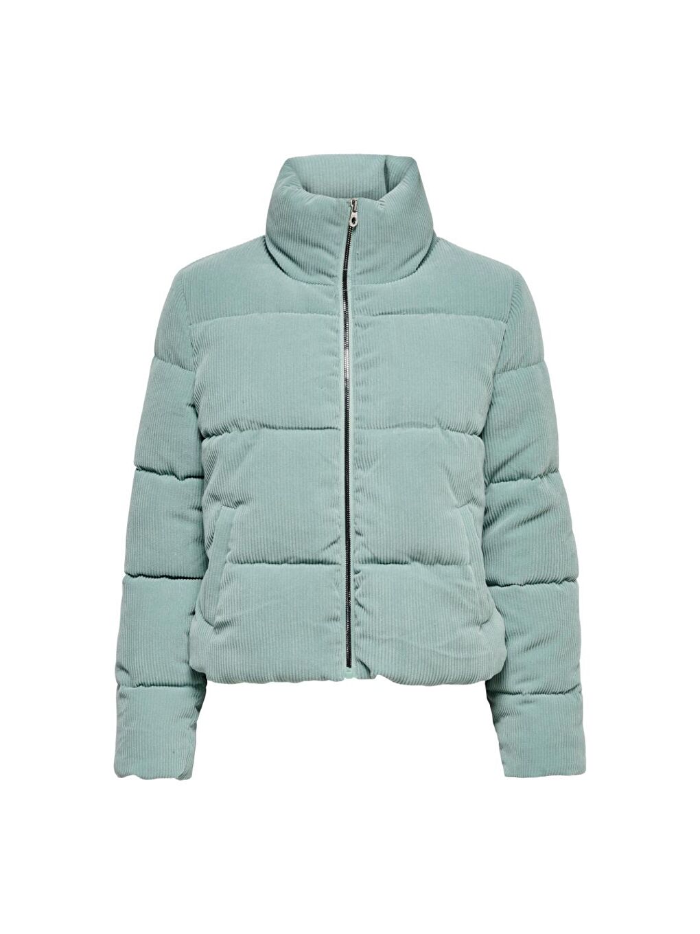 Only Yeşil New Dolly Corduroy Puffer Kadın Yeşil Mont - 2