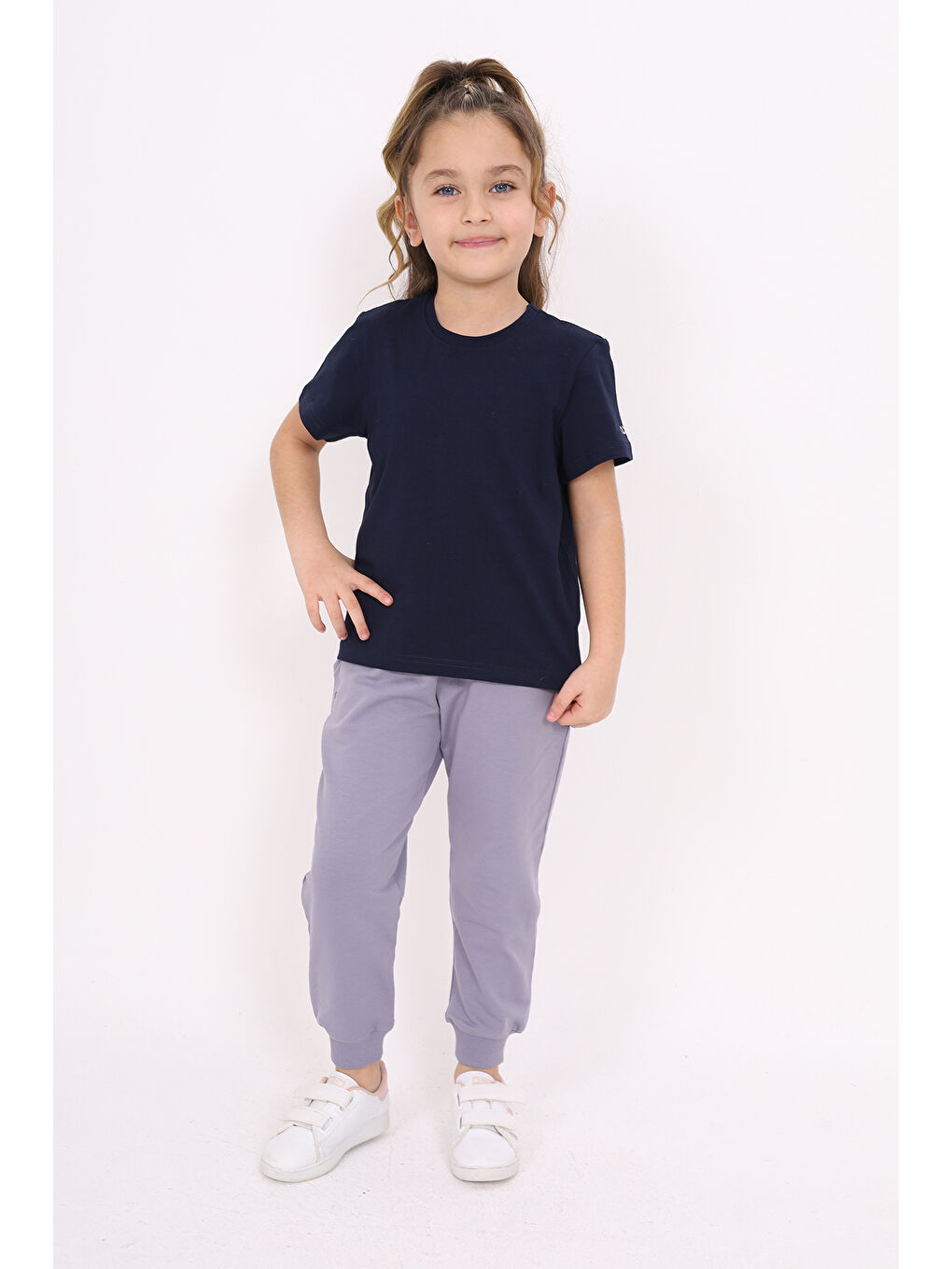 Lacivert Unisex Çocuk Baskılı Tişört