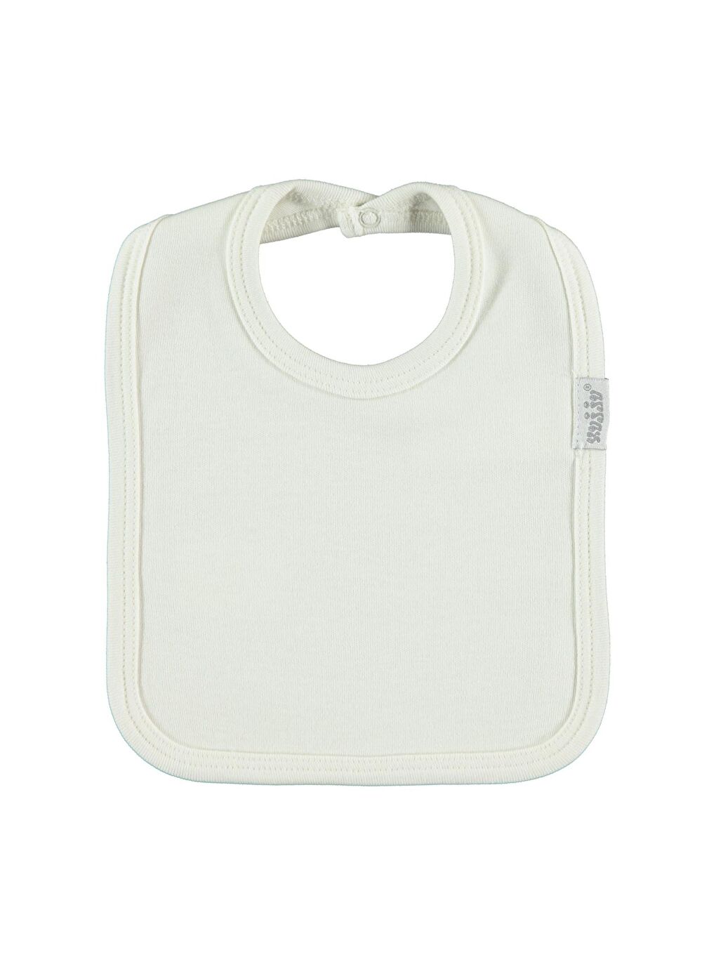 Baby Arkadan Çıtçıtlı Unisex Mama Önlük - Ekru Standart-1