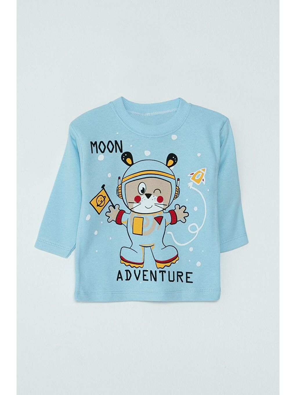 Mavi 2'li Bebek Pijama Takımı-3