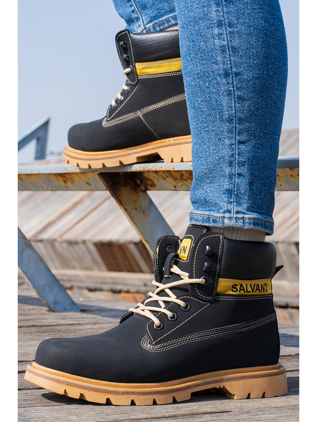 HANSEL 3PR Siyah Erkek Worker Bot-7