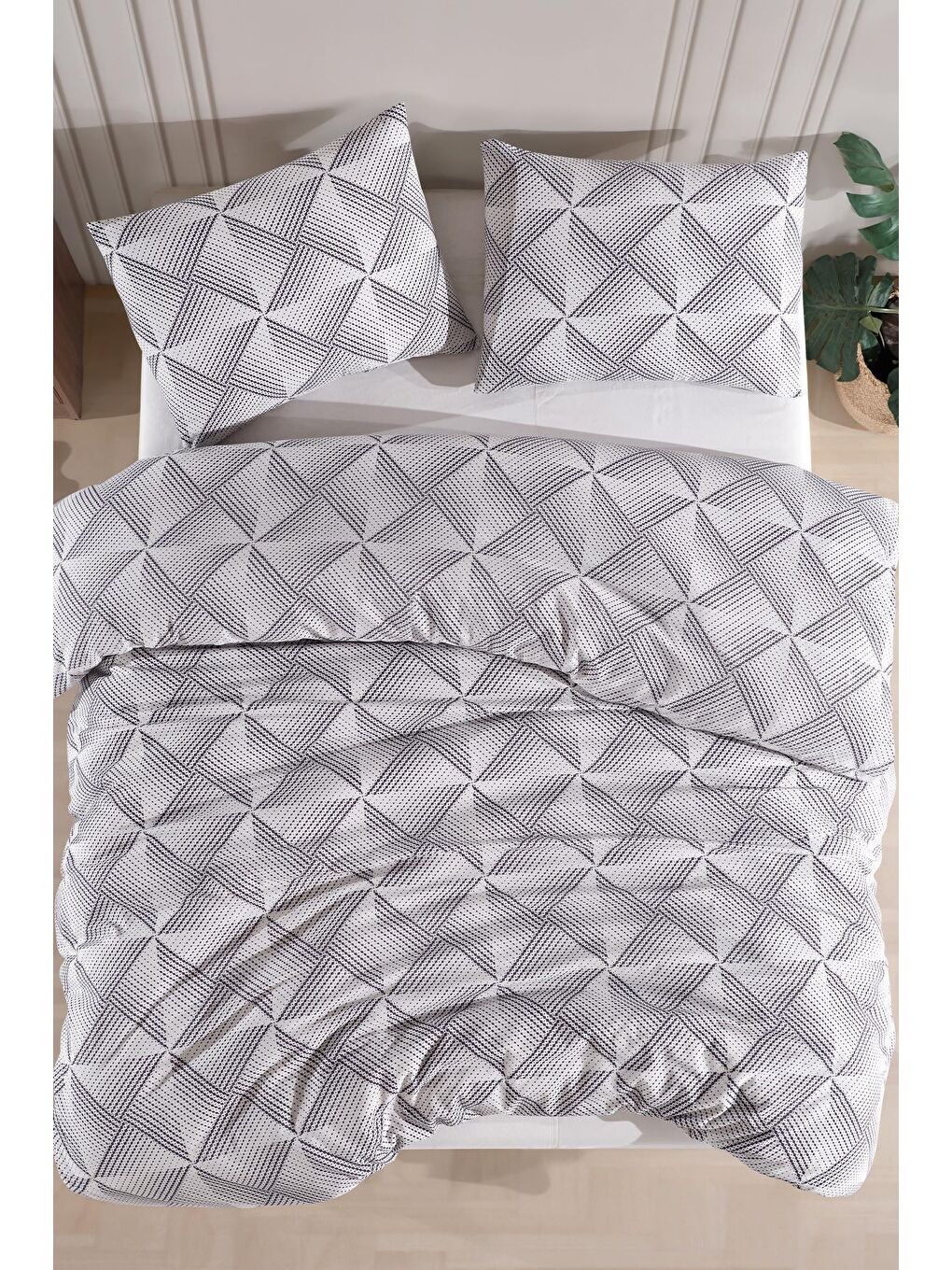 Beyaz Pamuklu Çift Kişilik Nevresim Seti | Nevresim Ve Yastık Kılıfı | ÇARŞAFSIZ-1