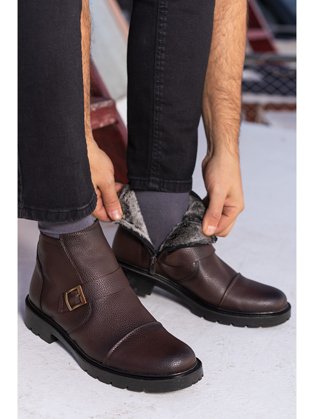 HARIS 2PR Kahverengi Erkek Bot-6