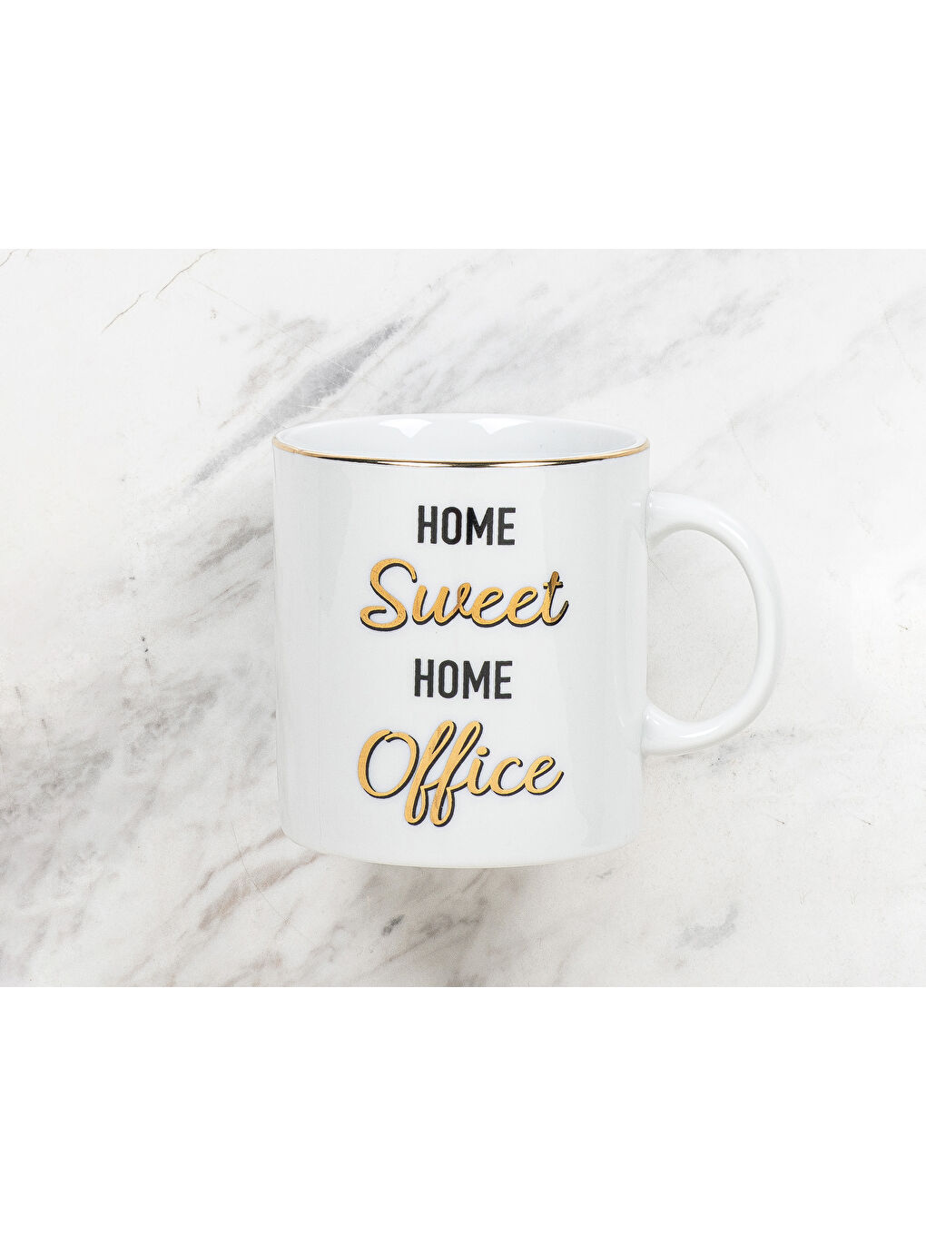 Beyaz 'Home Sweet Home Office' Kupa