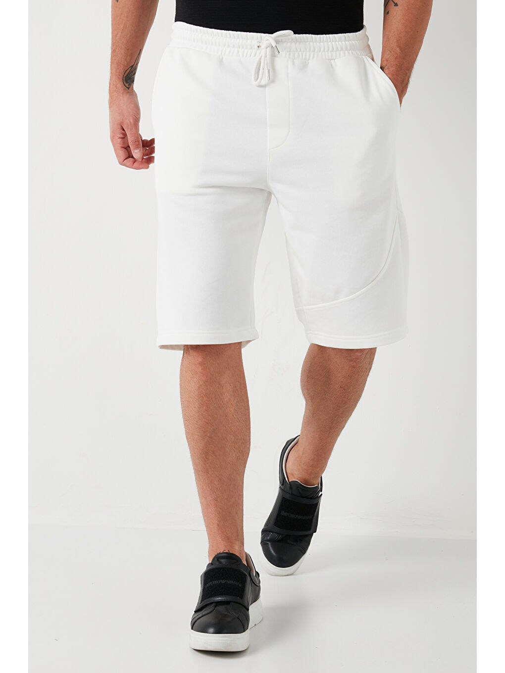 Siyah Pamuklu Regular Fit Normal Bel Cepli 3'lü Paket Şort 5908041S3-2