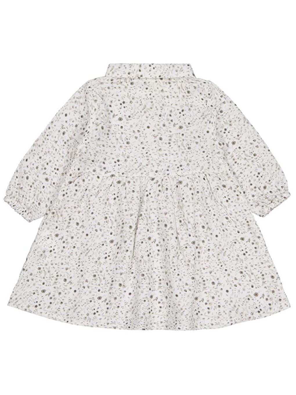 Ekru Baby Desenli 6-18 Ay Elbise-1