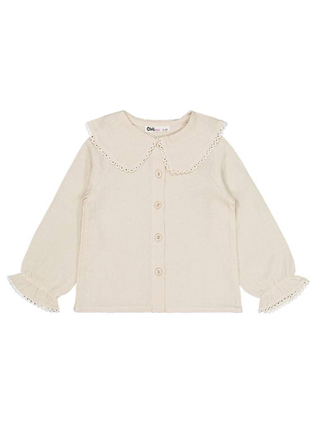 Kahverengi Girls 2-5 Yaş Elbise-3