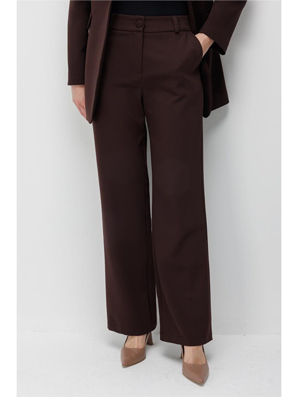 Lacivert Basic Double Klasik Kahve Pantolon-2