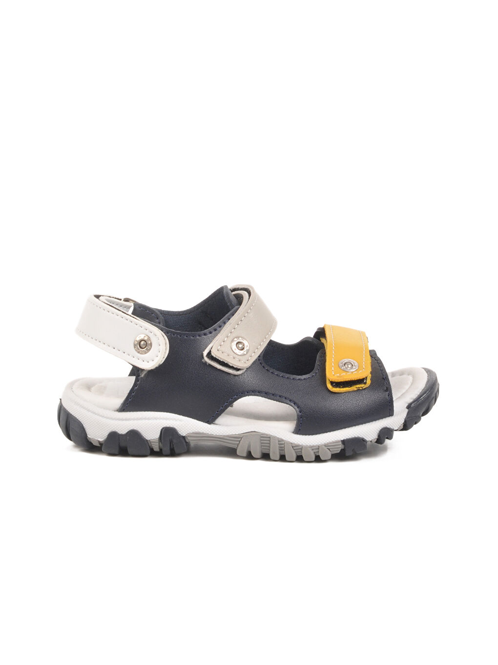 Lacivert Gri Cırtlı Erkek Çocuk Spor Sandalet 173110 P