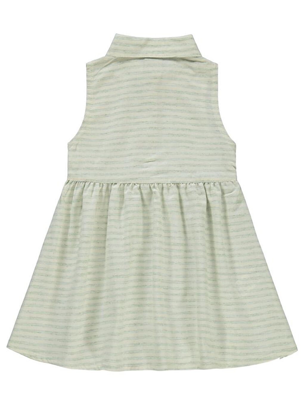 Yeşil Girls Çizgili 2-5 Yaş Elbise